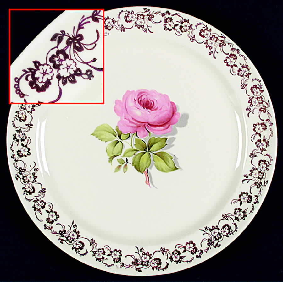 1958-1-2 Dinner Plate by Taylor, Smith & Taylor (Ts&T)-1