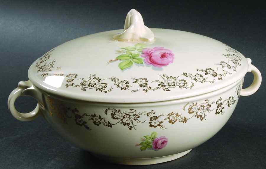 1958-1-2 Round Covered Vegetable by Taylor, Smith & Taylor (Ts&T)-1