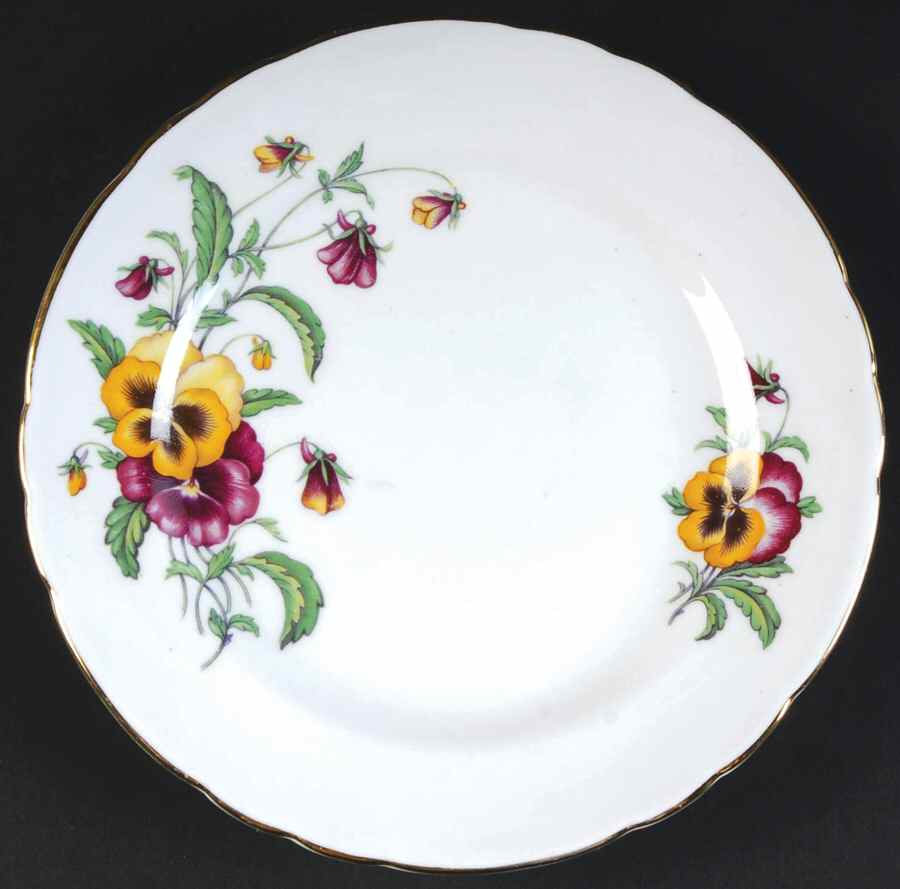 Pansy Bread & Butter Plate by Tuscan - Royal Tuscan-1