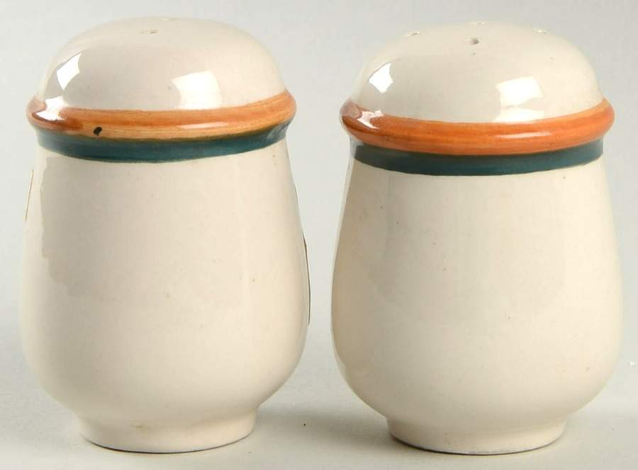 Kitchen Basics Brown Green (Coupe) Salt & Pepper Set by Tienshan-1