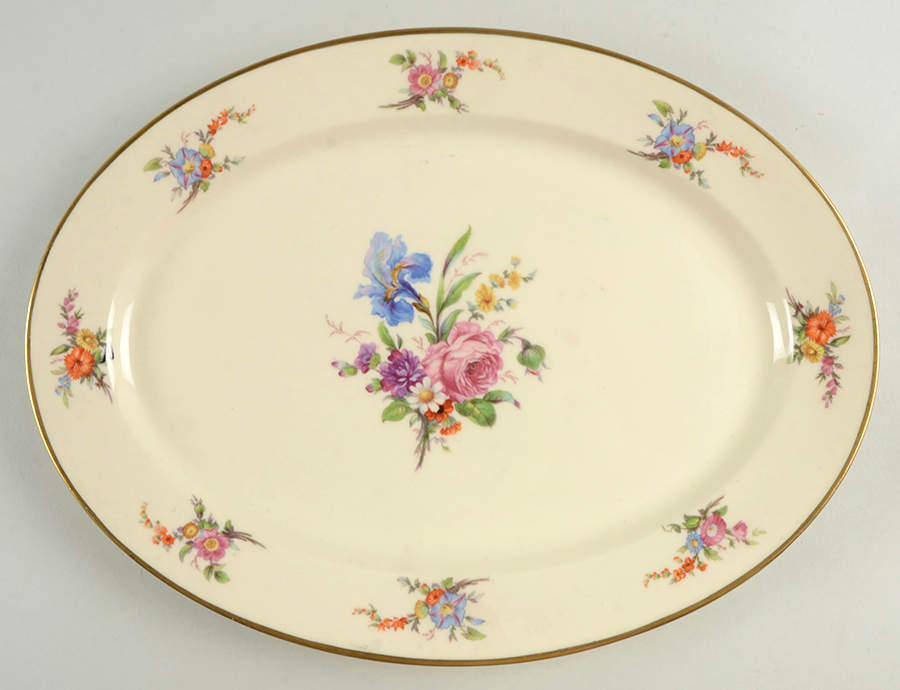 TAT19 14" Oval Serving Platter by Tatler of Trenton-1