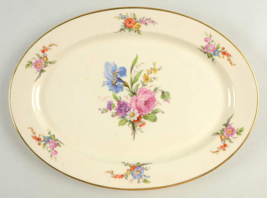 TAT19 12" Oval Serving Platter by Tatler of Trenton-1