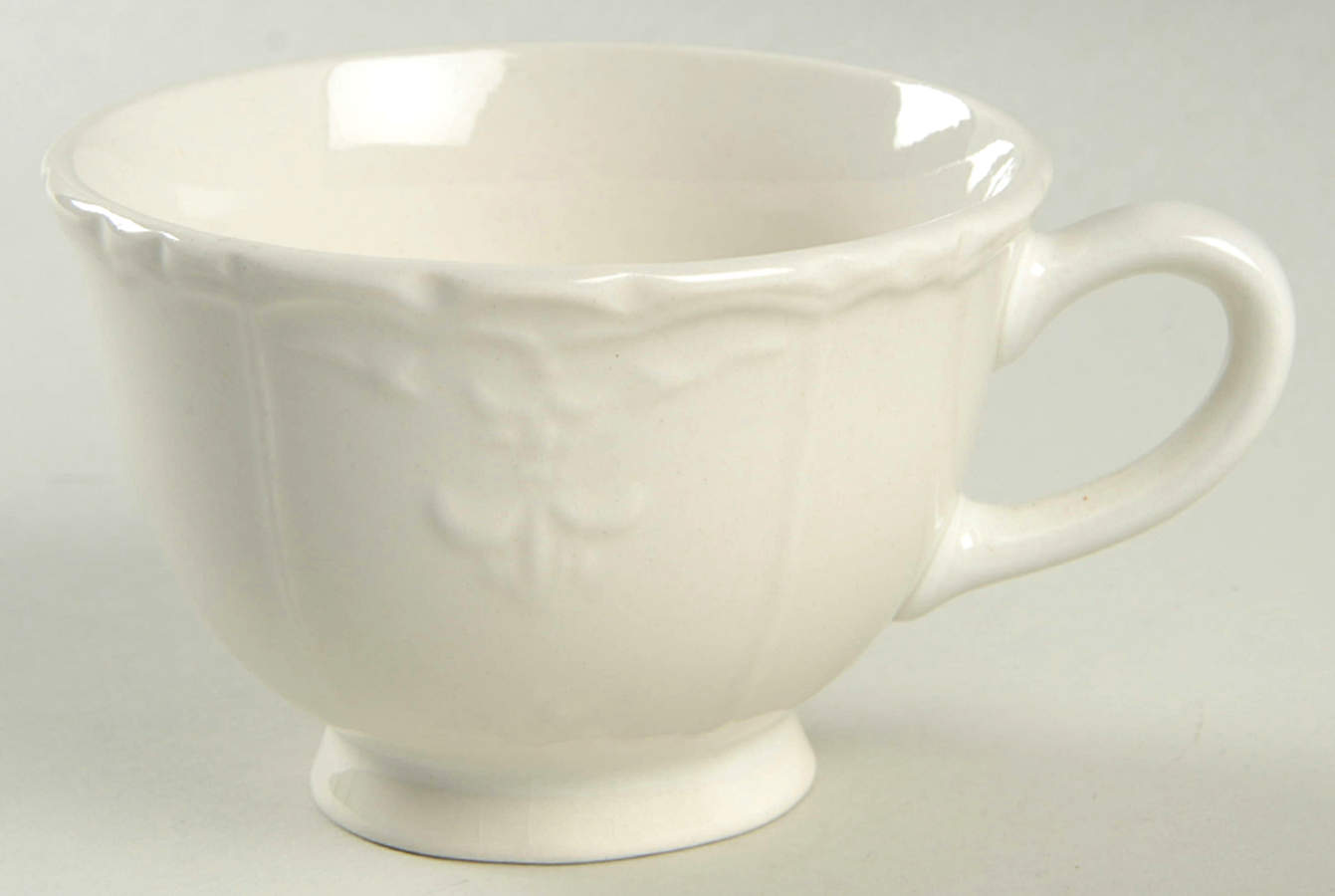 Versailles Off White Footed Cup by Tabletops Unlimited-1