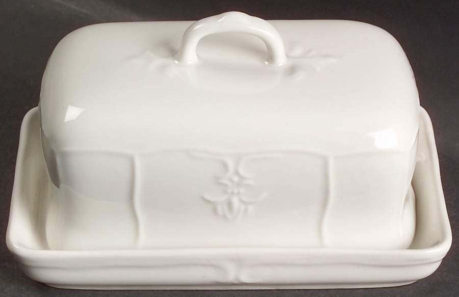 Versailles Off White 1/4 Lb Covered Butter by Tabletops Unlimited-1