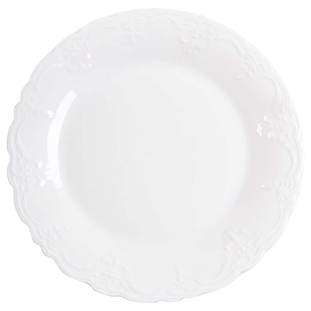 Versailles Off White Dinner Plate by Tabletops Unlimited-1