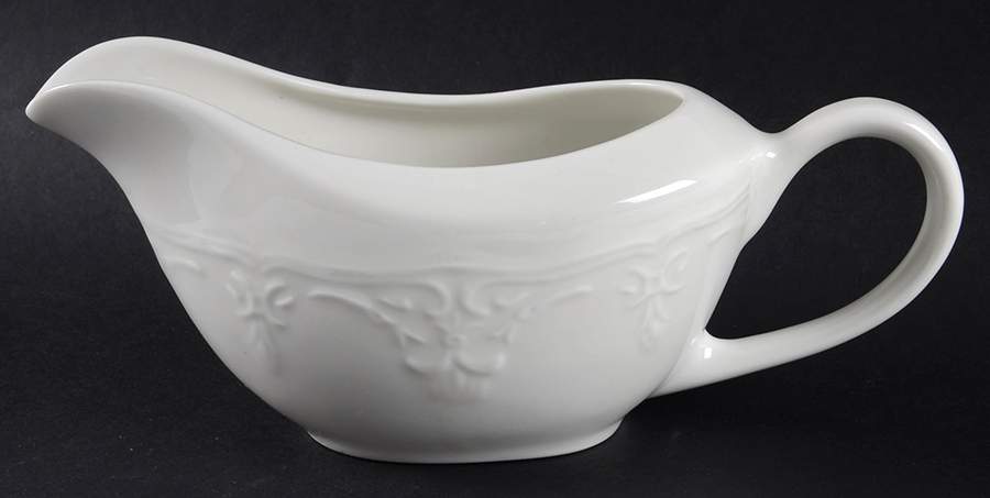 Versailles Off White Gravy Boat by Tabletops Unlimited-1