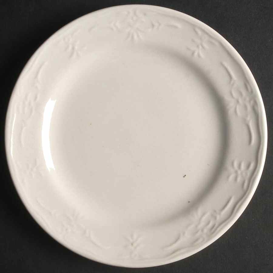 Versailles Off White Canape Plate by Tabletops Unlimited-1