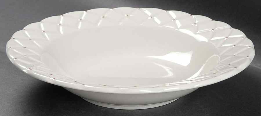 Golden Quilt Large Rim Soup Bowl by Tabletops Unlimited-1