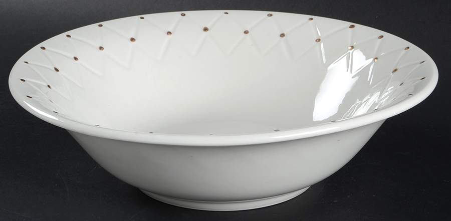 Golden Quilt 9" Round Vegetable Bowl by Tabletops Unlimited-1