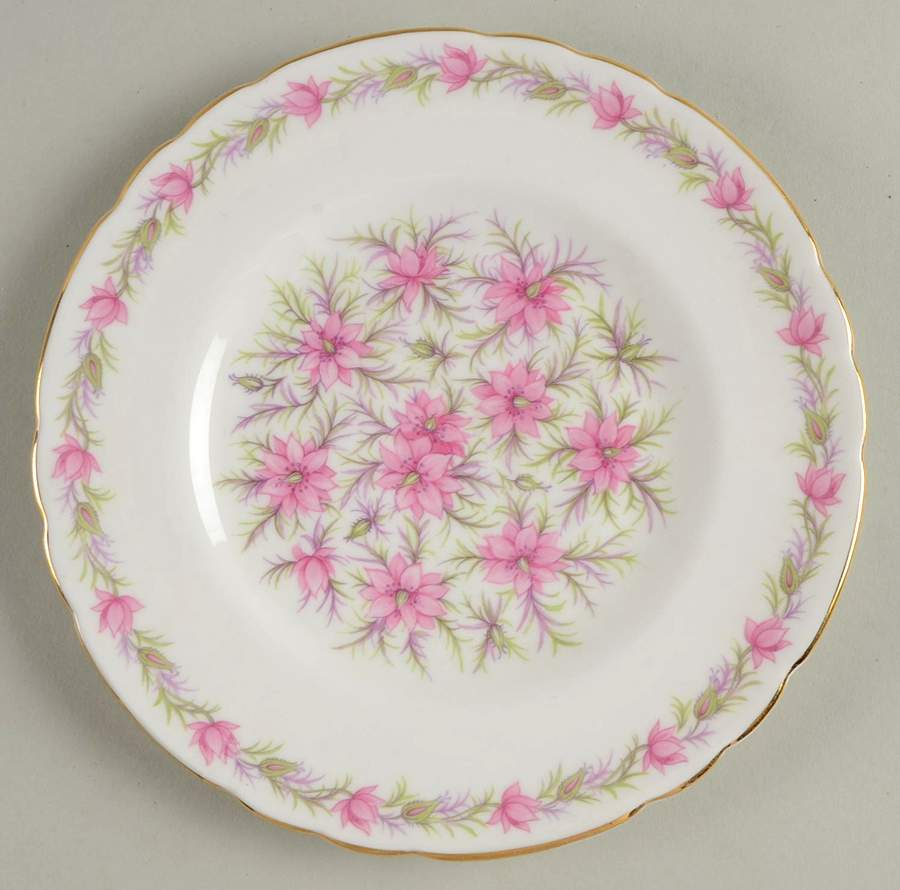 Love In The Mist Pink Bread & Butter Plate by Tuscan - Royal Tuscan-1