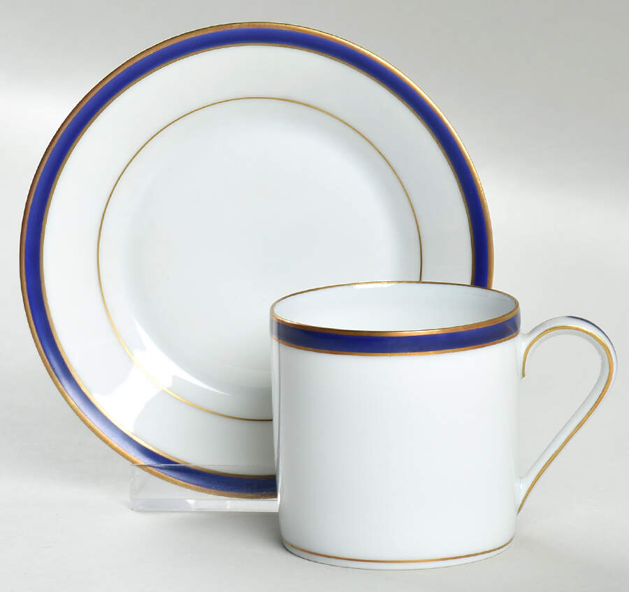 TIC16 Flat Demitasse Cup & Saucer Set by Tiffany-1