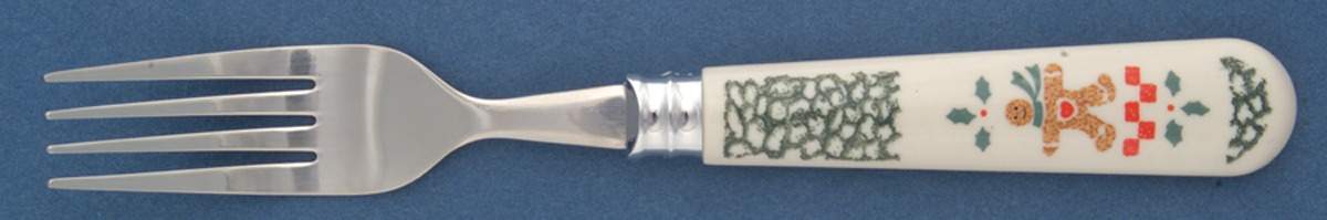 Gingerbread Dinner Fork (7 1/2" or Larger) by Tienshan-1