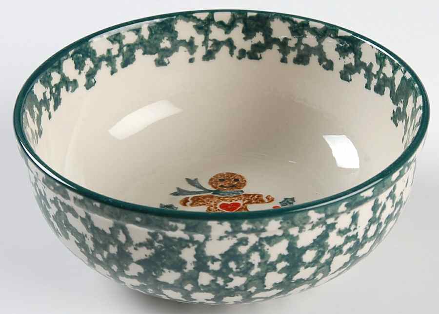 Gingerbread Dip Bowl for Chip & Dip Set by Tienshan-1