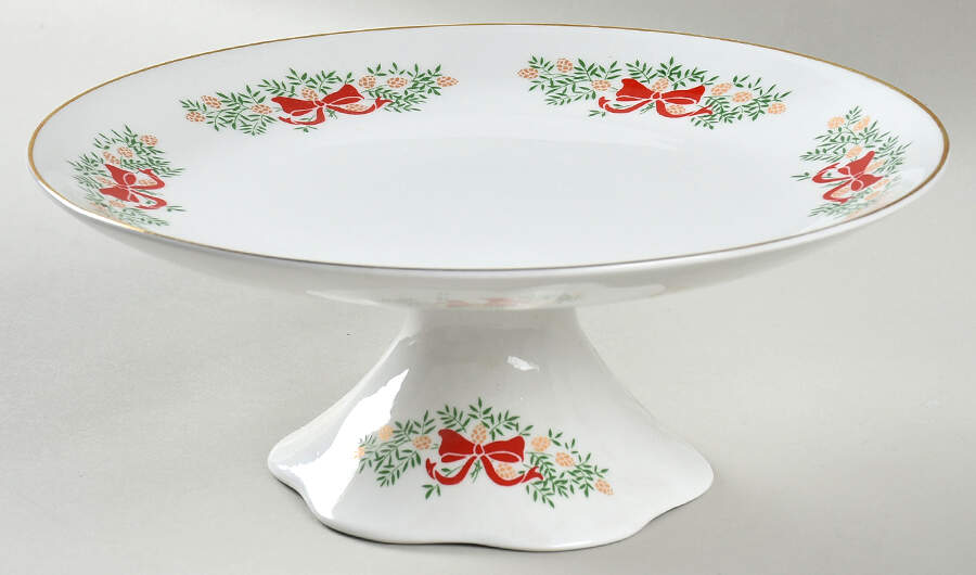 Festive Season Round Compote (Height X Width) by Tudor Rose-1