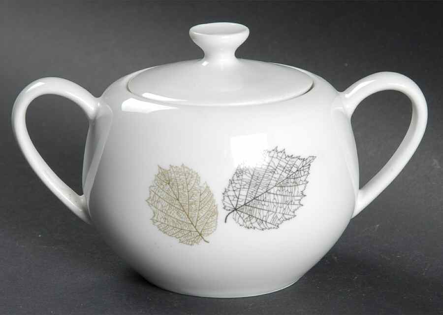 Whispering Leaves Sugar Bowl & Lid by Towne-1