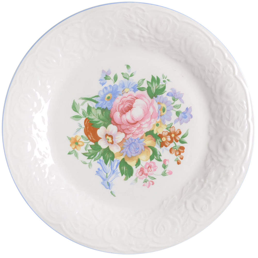 Victorian Rose Dinner Plate by Tabletops Unlimited-1