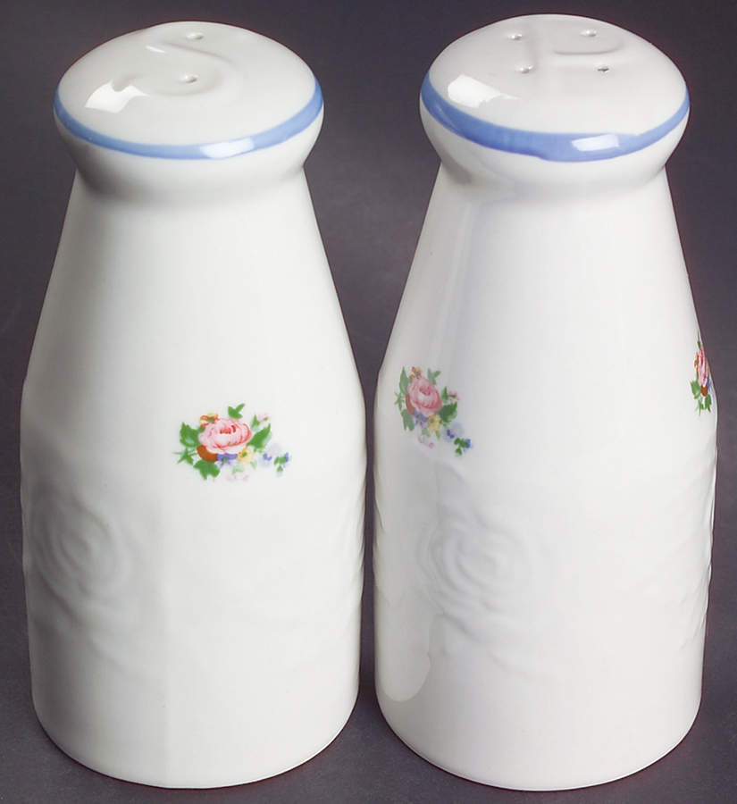 Victorian Rose Salt & Pepper Set by Tabletops Unlimited-1