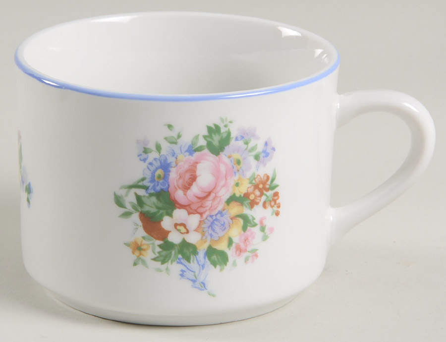 Victorian Rose Flat Cup by Tabletops Unlimited-1