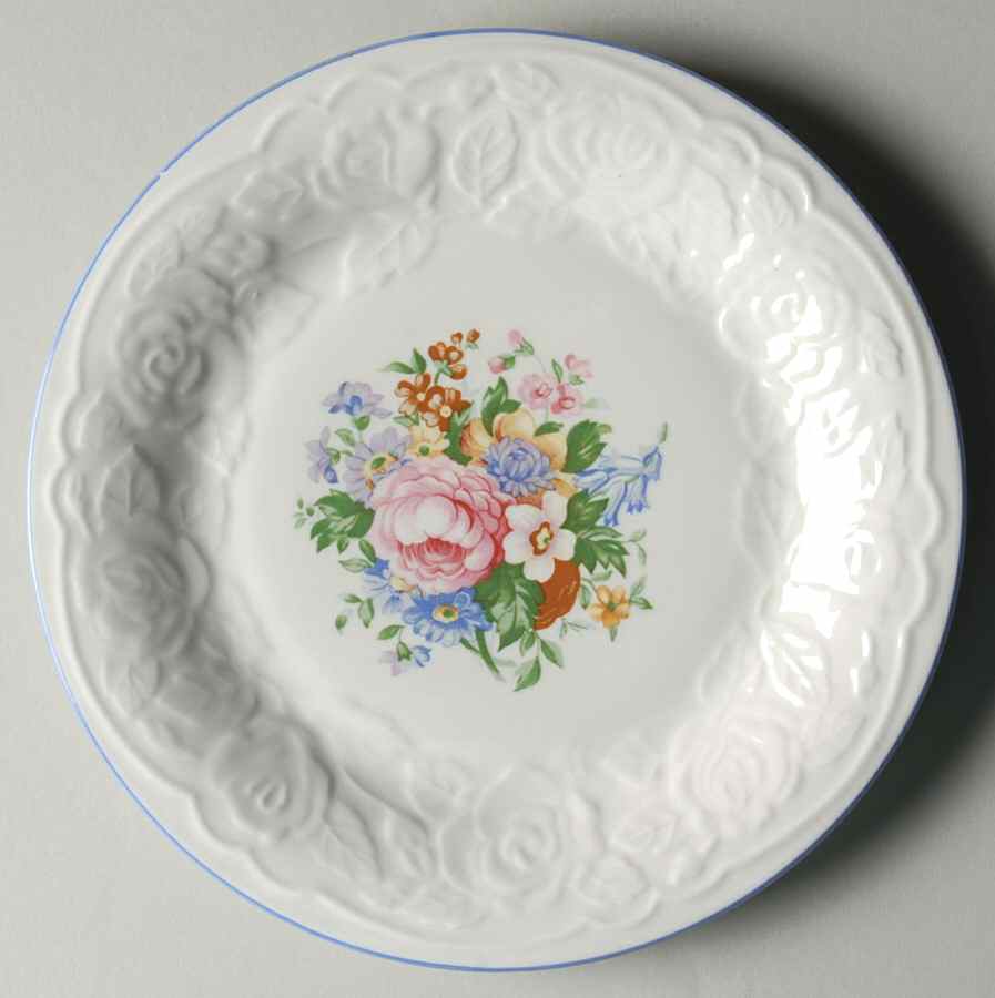 Victorian Rose Salad Plate by Tabletops Unlimited-1