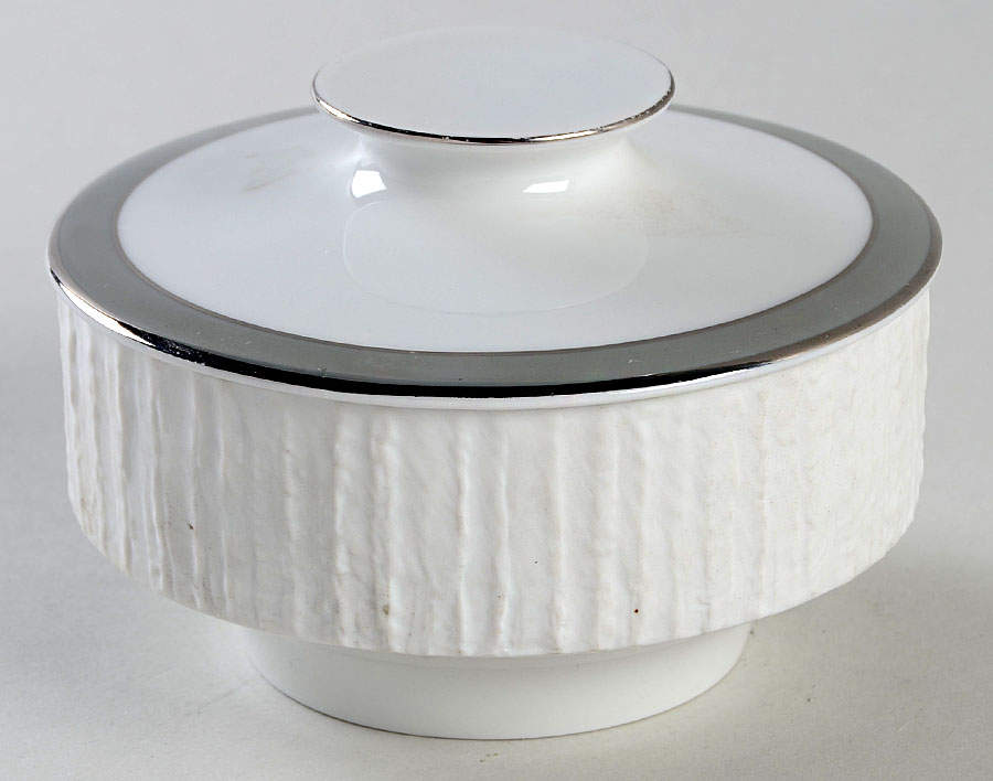 Platinum Band Sugar Bowl & Lid by Thomas-1