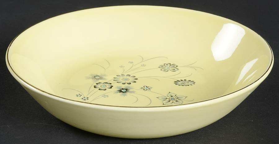 Silver Mist Yellow Coupe Cereal Bowl by Taylor, Smith & Taylor (Ts&T)-1