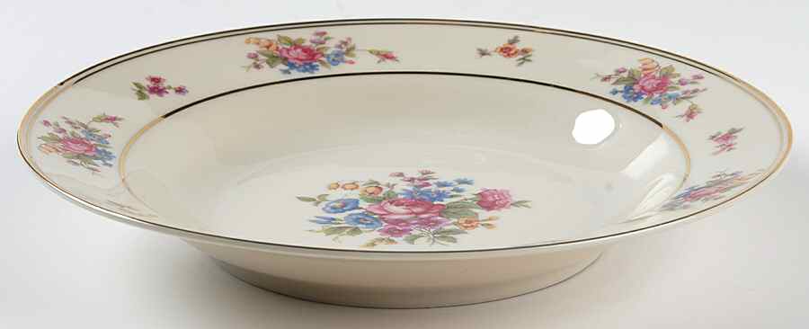 Queensrose (Smooth #159) Rim Soup Bowl by Tirschenreuth-1