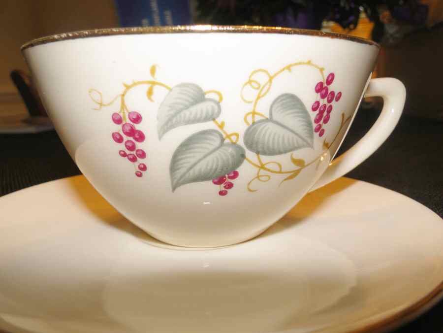 4041 Flat Cup & Saucer Set by Taylor, Smith & Taylor (Ts&T)-1
