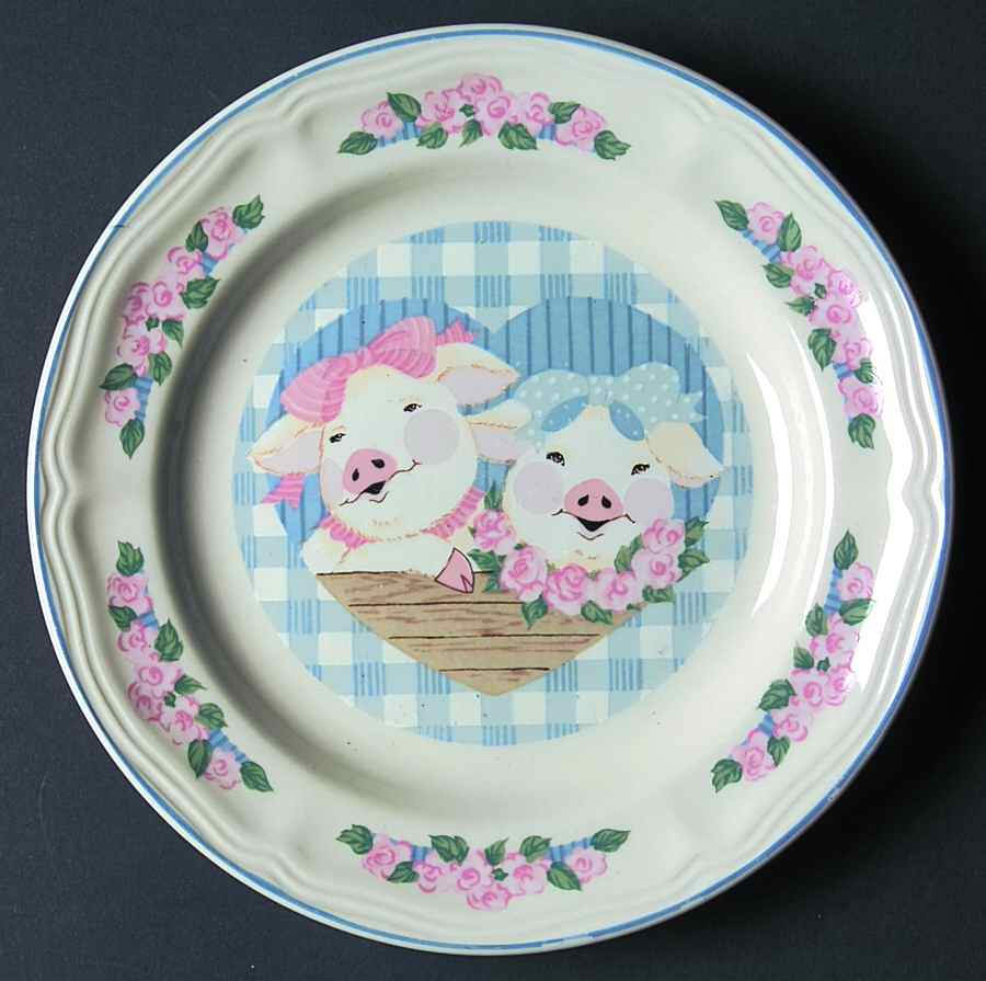 Pig Pal Salad Plate by Tienshan-1