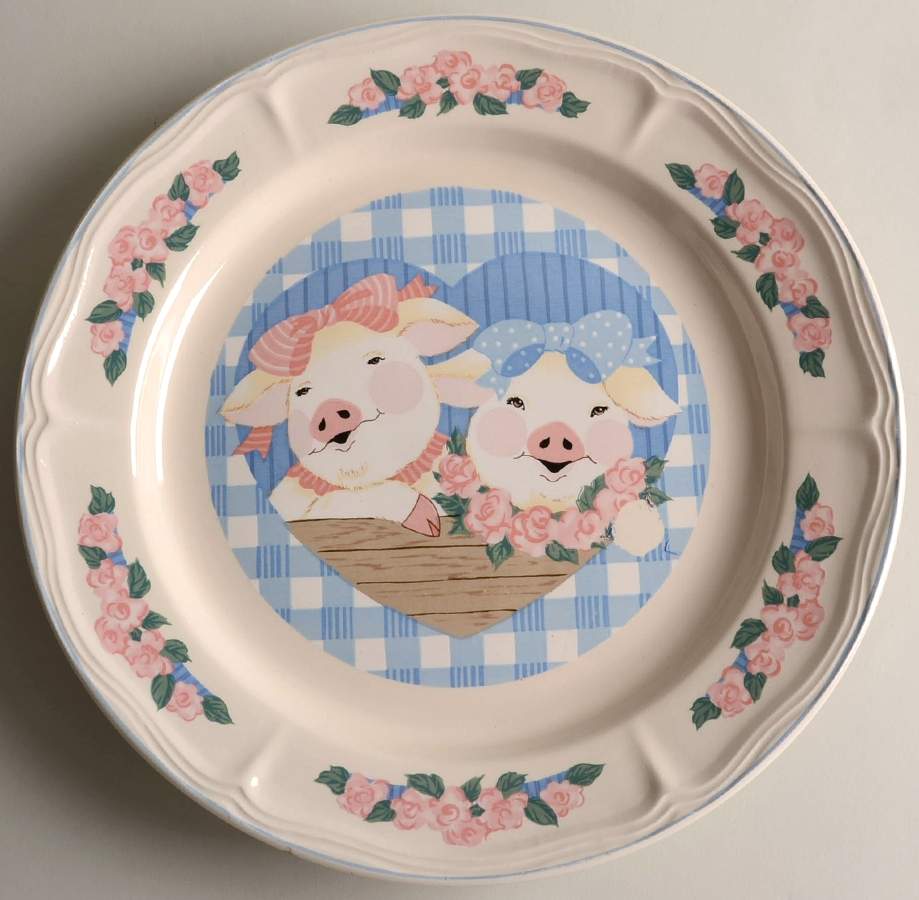Pig Pal 12" Chop Plate (Round Platter) by Tienshan-1