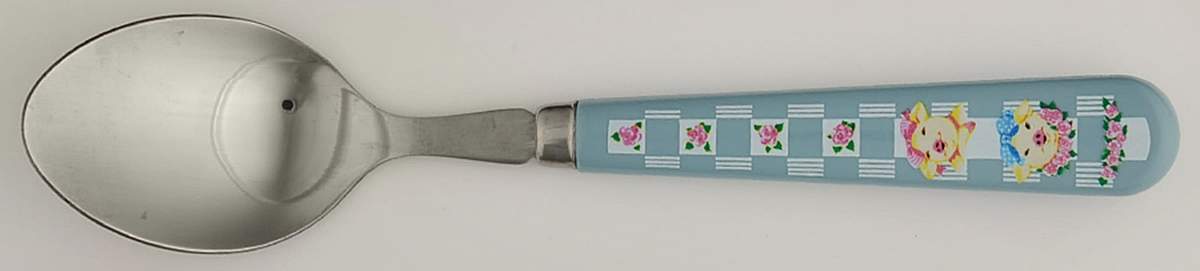 Pig Pal Place/Oval Soup Spoon by Tienshan-1