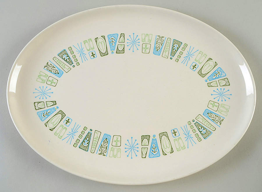 Jamaica Bay 13" Oval Serving Platter by Taylor, Smith & Taylor (Ts&T)-1