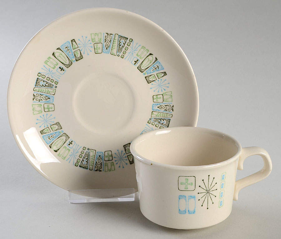 Jamaica Bay Flat Cup & Saucer Set by Taylor, Smith & Taylor (Ts&T)-1
