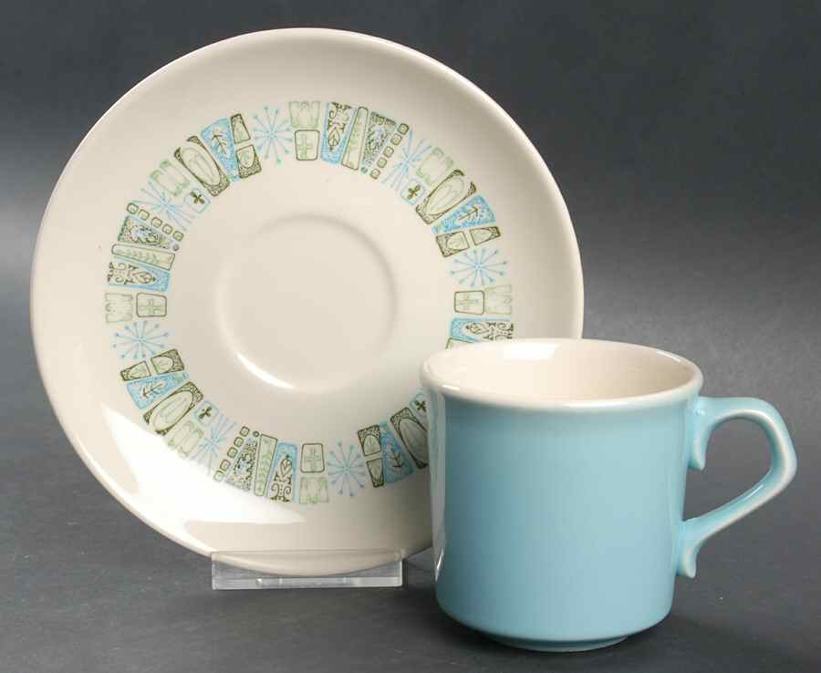 Jamaica Bay Flat Cup & Saucer Set by Taylor, Smith & Taylor (Ts&T)-1