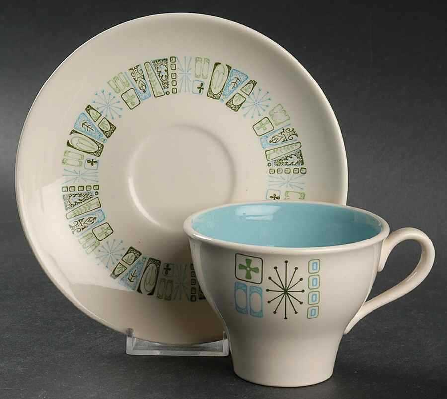 Jamaica Bay Flat Cup & Saucer Set by Taylor, Smith & Taylor (Ts&T)-1