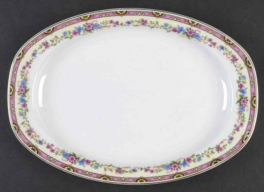 Wildflower 11" Oval Serving Platter by Thun-1