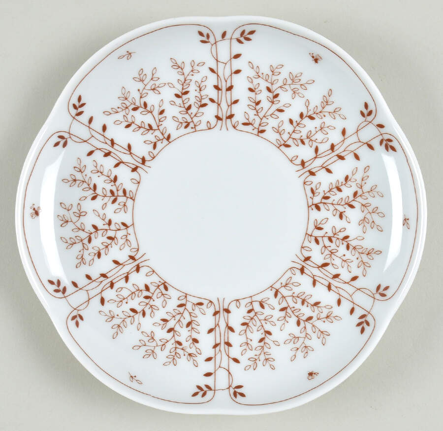 Brown Fleur Bread & Butter Plate by Tirschenreuth-1