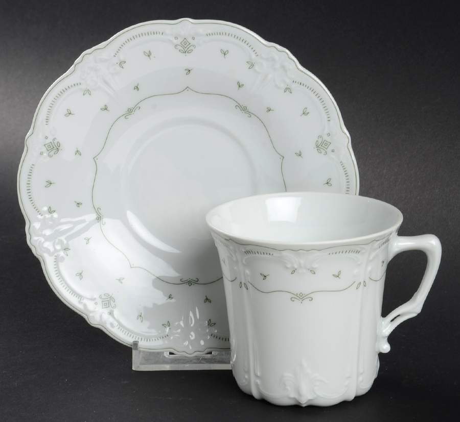Cecile Flat Cup & Saucer Set by Tirschenreuth-1