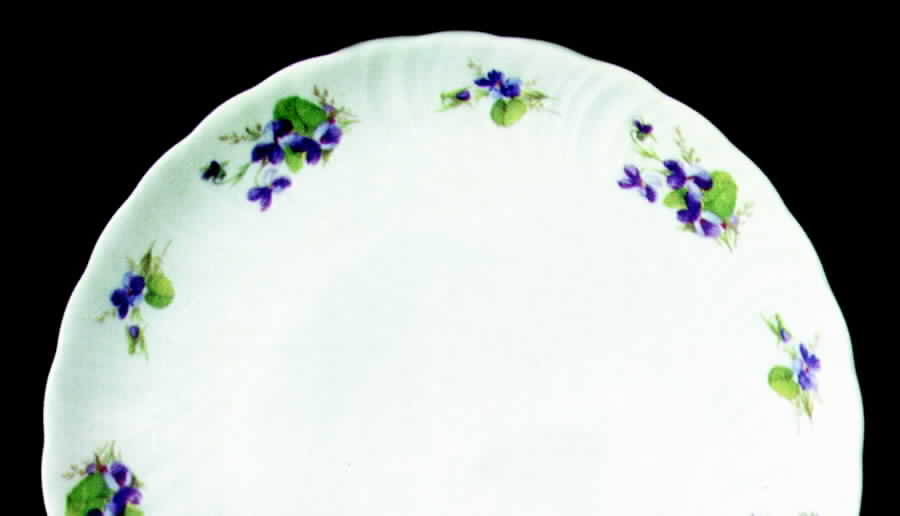 Violets Dinner Plate by Tirschenreuth-1