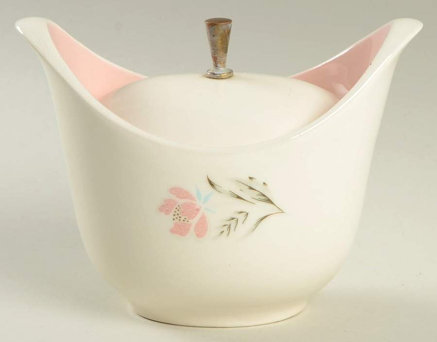 Spring Glory Sugar Bowl & Lid by Taylor, Smith & Taylor (Ts&T)-1
