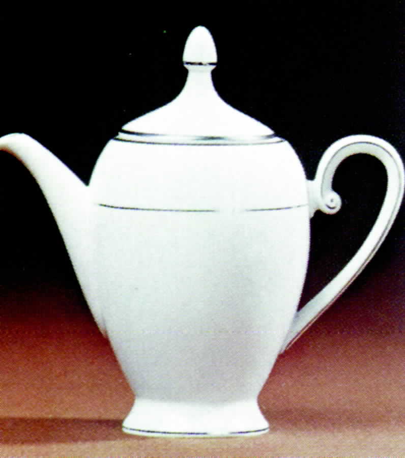 Platin Coffee Pot & Lid by Tirschenreuth-1