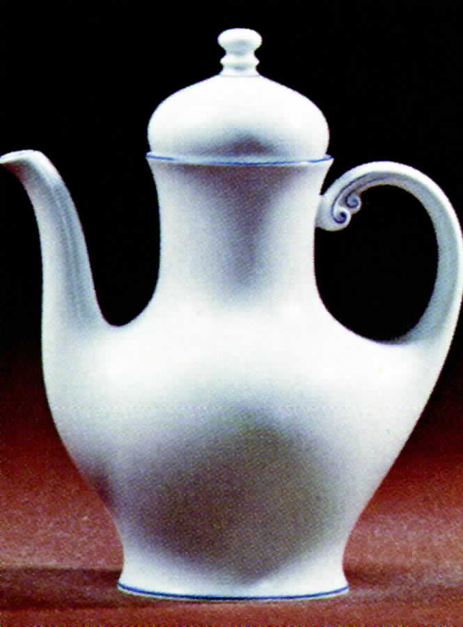 Blue Ribbon Coffee Pot & Lid by Tirschenreuth-1