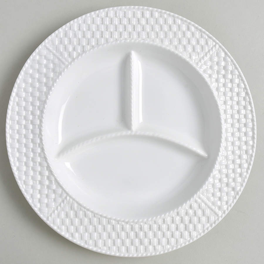 Tiffany Weave Divided Child's Plate by Tiffany-1