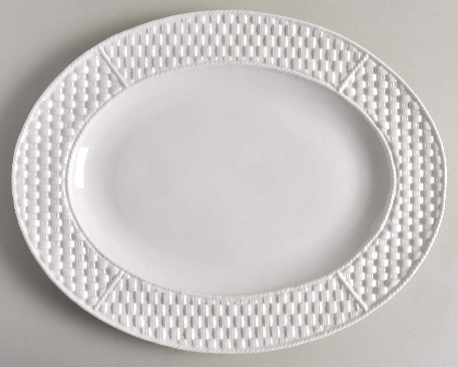 Tiffany Weave 13" Oval Serving Platter by Tiffany-1