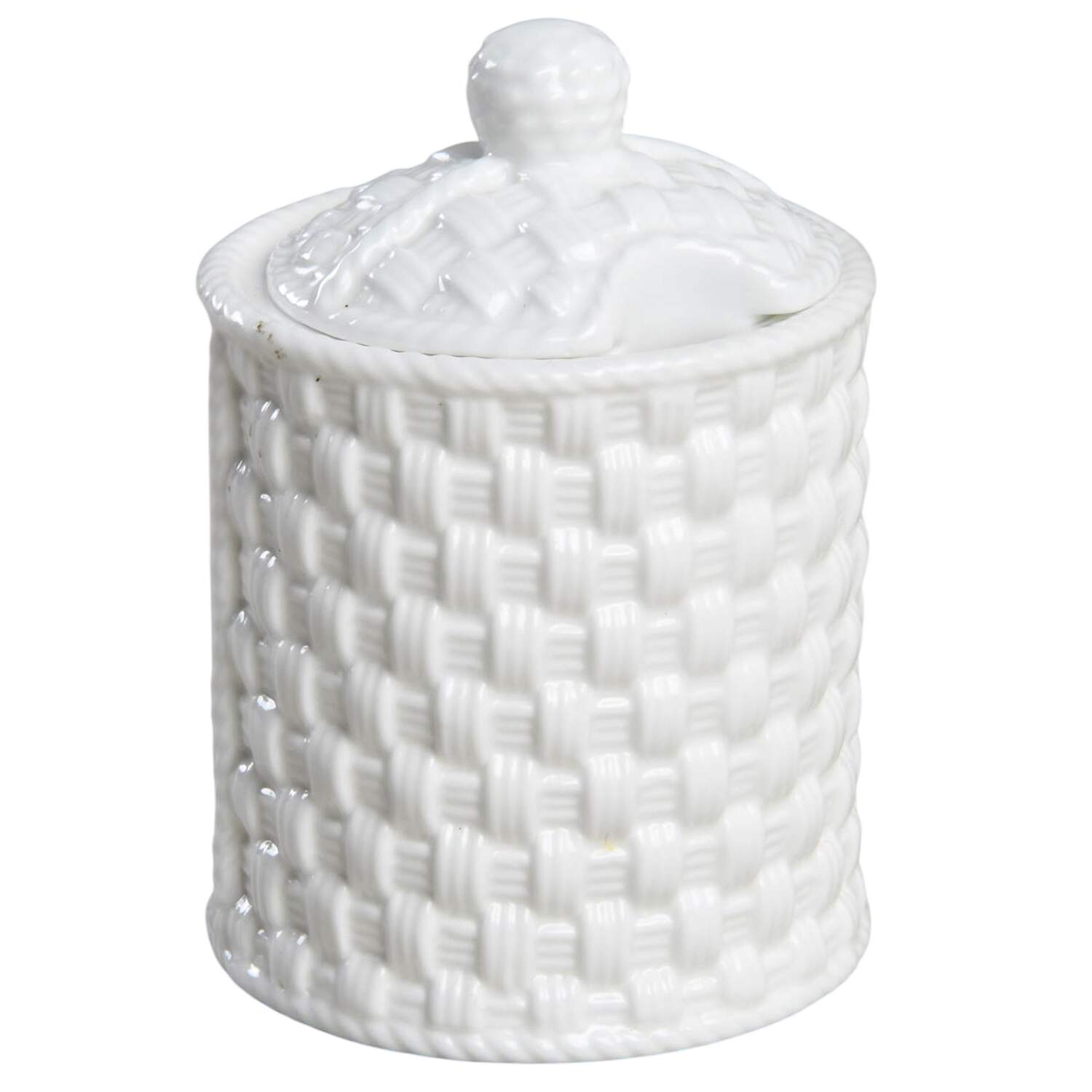 Tiffany Weave Mustard Jar & Lid by Tiffany-1
