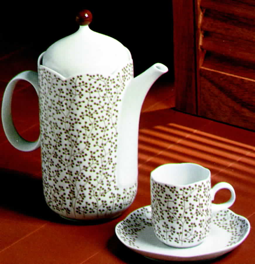 Pergola Flat Cup & Saucer Set by Tirschenreuth-1