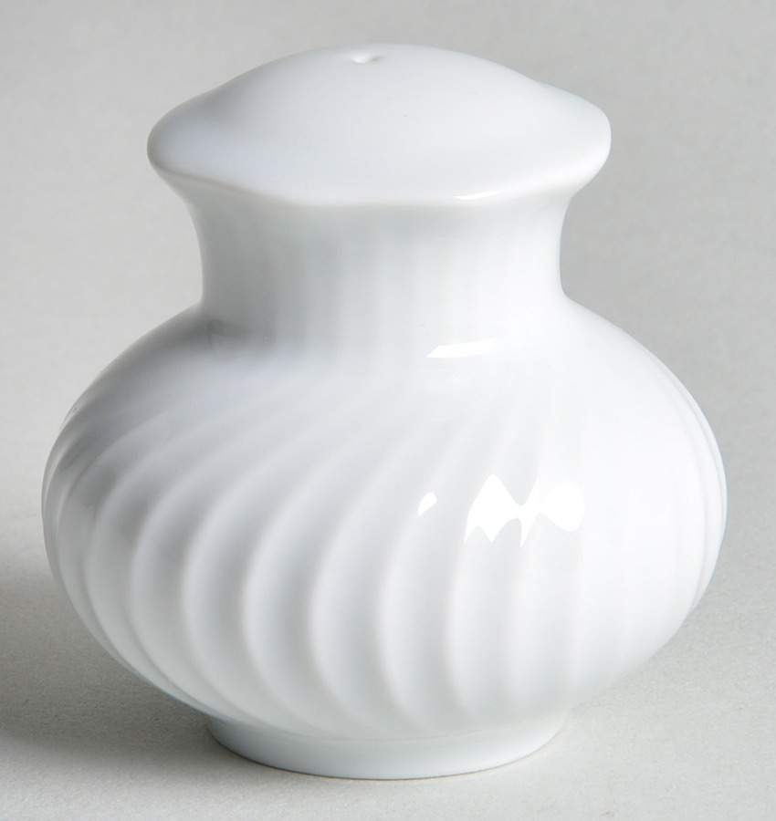 Salzburg White Salt Shaker by Tirschenreuth-1