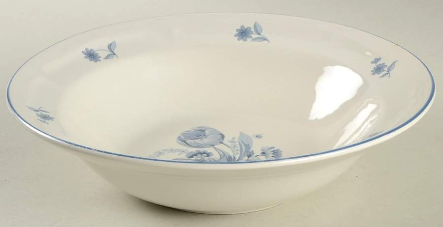 Jardin Bleu 9" Round Vegetable Bowl by Tienshan-1