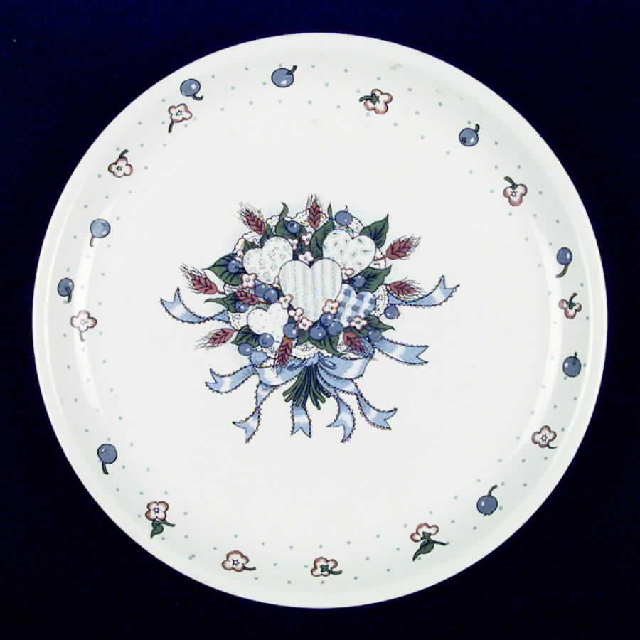 Blueberry Hearts Dinner Plate by Tabletops Unlimited-1