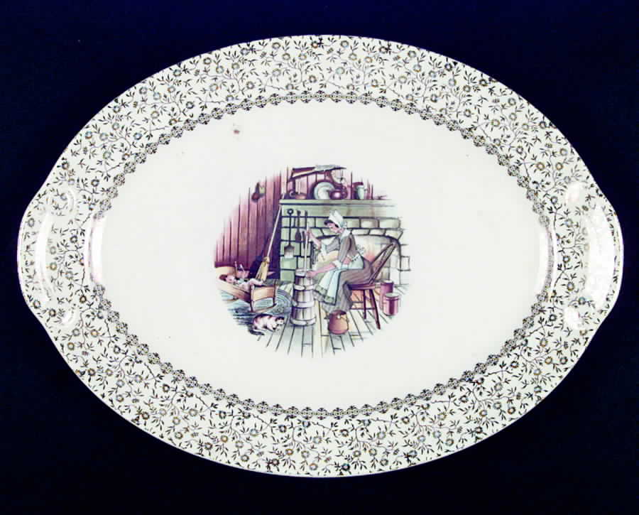TST376 13" Oval Serving Platter by Taylor, Smith & Taylor (Ts&T)-1
