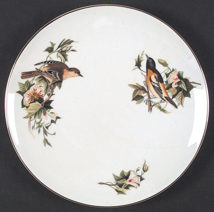 Audubon Birds Coupe Salad Plate by Tuscan - Royal Tuscan-1